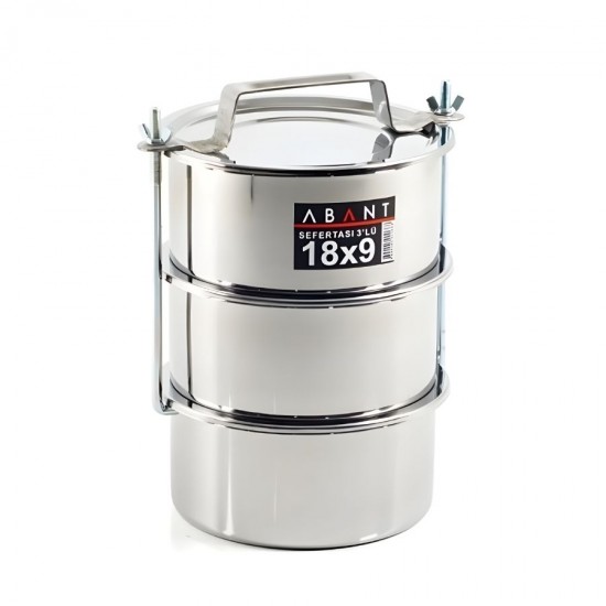 Abant Sefertası Yedi Kişilik 18x9 cm. 3 Bölmeli