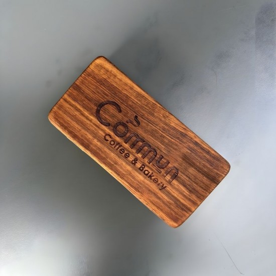 Ahşap İroko Hesap Sümeni 20 x 10 cm.