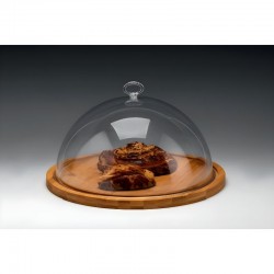 Zicco Kapaklı Fanus, Polikarbonat, Bambu Altlı, ZCP 817