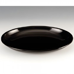 Zicco Melamin Teşhir Tabağı Siyah 35x26xH:4,5 cm