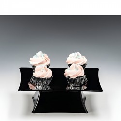 Zicco Polikarbon Siyah Teşhir Standı 20x20x7 cm.