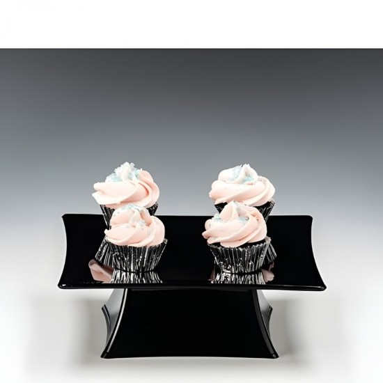 Zicco Polikarbon Siyah Teşhir Standı 20x20x7 cm.