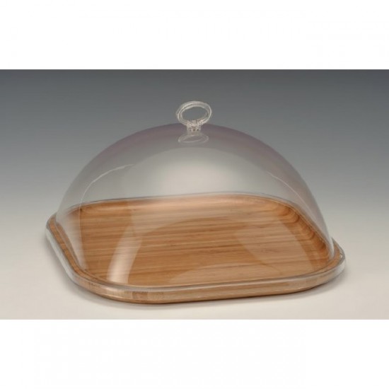 Zicco Fanus, Akrilik Kapaklı, Ahşap Altlı, 30X30X H:15 Cm