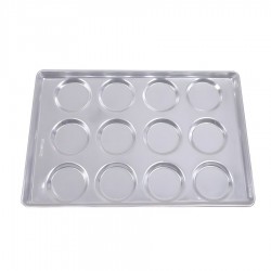 Almetal Alüminyum Hamburger Ekmek Tavası 75x104 cm. 35 Gözlü (115 mm.)