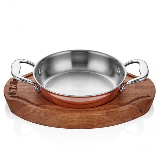 Altınbaşak Elit Multi Metal Bakır Yumurta Sahanı + Nihale - A 102YS 14A Altınbaşak Elit Multi Metal Bakır Yumurta Sahanı + Nihale - A 102YS 14A