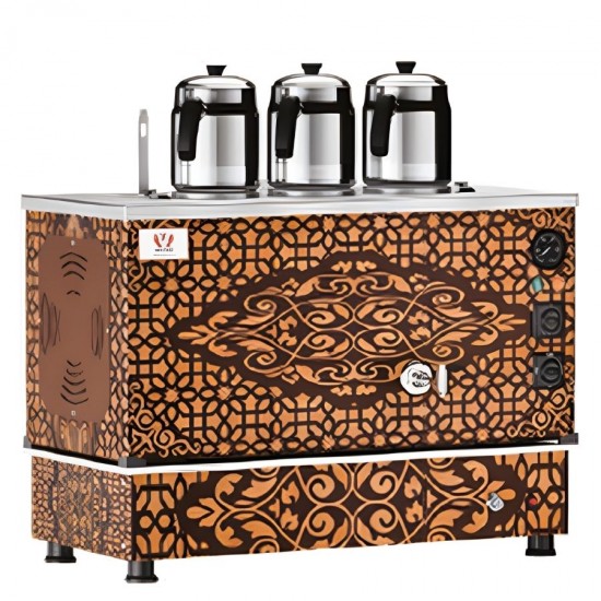 Anka 3 Demlikli Kompakt Full Otomatik Çay Makinesi Bakır | 30 Lt.