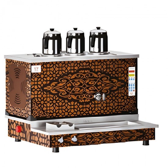 Anka 3 Demlikli Otomatik Çay Makinesi Bakır | 30 Lt.