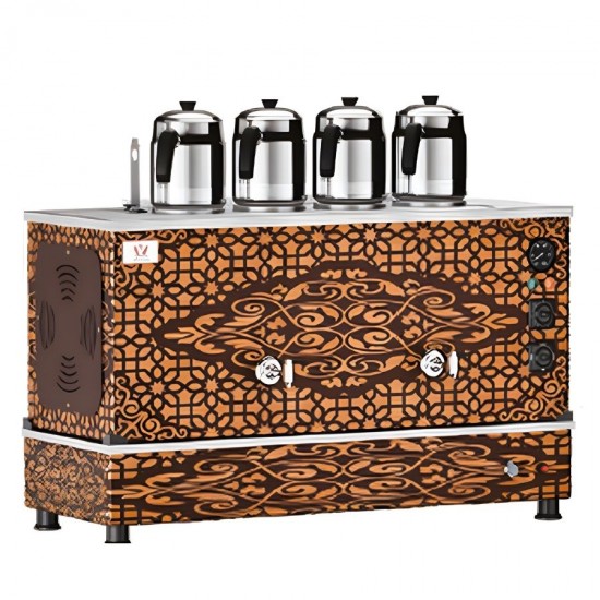 Anka 4 Demlikli Kompakt Full Otomatik Çay Makinesi Bakır | 40 Lt.