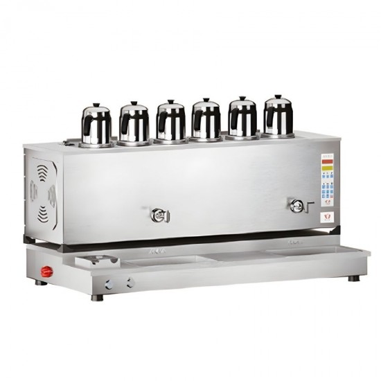 Anka 6 Demlikli Otomatik Çay Makinesi İnox | 60 Lt.