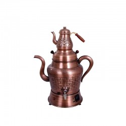 Anka 1 Demlikli Tipi Elektrikli Semaver Bakır | 12 Lt. Anka 1 Demlikli Tipi Elektrikli Semaver Bakır | 12 Lt.