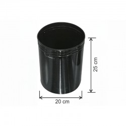 Arı Metal 1430 Siyah Çöp Kovası 8 Lt