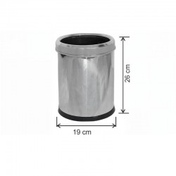 Arı Metal 1433 Paslanmaz Çemberli Çöp Kovası 5 Lt