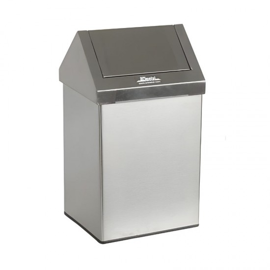 Arı Metal Çatı Kapaklı Çöp Kovası 54 Lt.