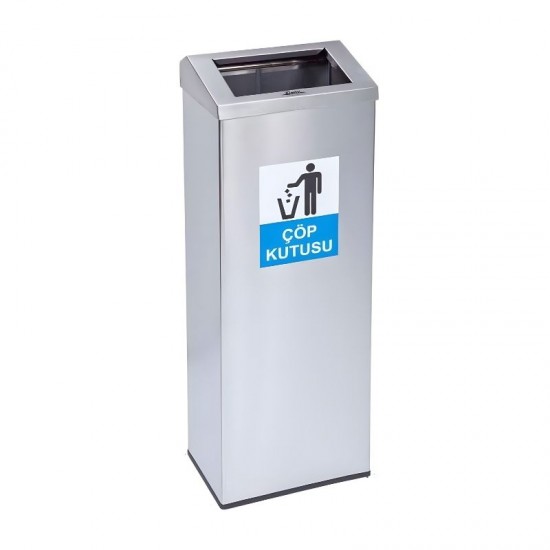 Arı Metal Dikdörtgen Çöp Kovası 40 Lt.