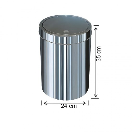 Arı Metal Döner Kapaklı Çöp Kovası 16 Lt.