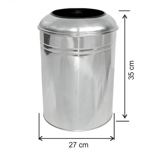 Arı Metal Kapaklı Lavabo Çöp Kovası 23 Lt.