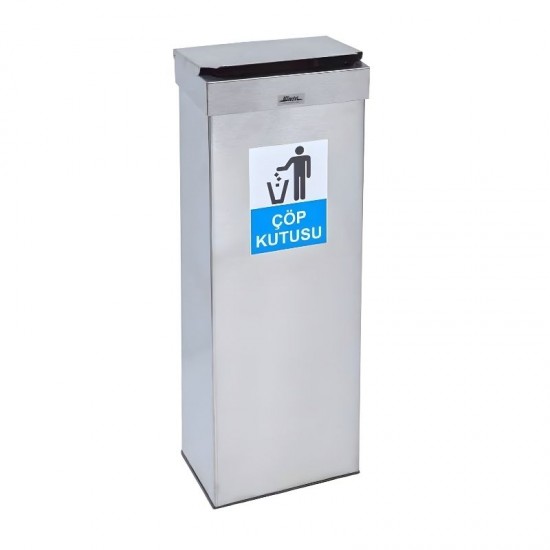 Arı Metal Manuel Kapaklı Çöp Kovası 40 Lt.