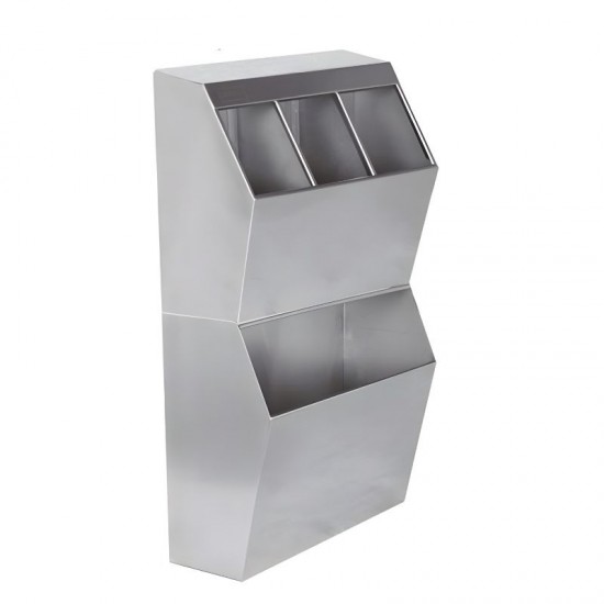 Arı Metal Paslanmaz Galoş, Bone, Maske Kabı, 3 Gözlü Çöp Kovalı