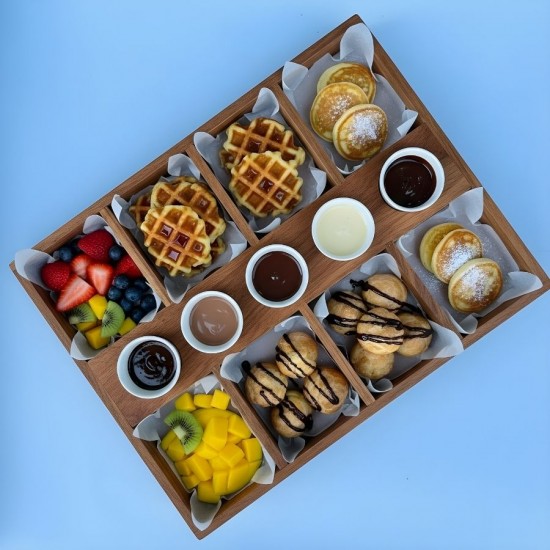 Ahşap Bölmeli Tatlı Sunum Kasası