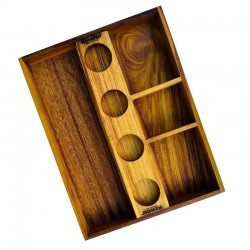 Ahşap İroko Bölmeli Combo Sunum Kasası