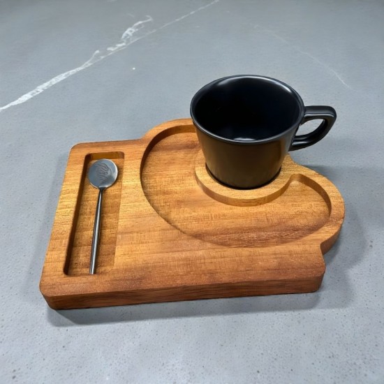 Ahşap Kahve Sunumu 