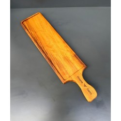 Ahşap İroko Saplı Pide Sunum Tahtası 50 x 15 cm.