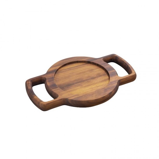 Ahşap Sahan Altlığı Kulplu İroko 32 x 22 cm. Ahşap Sahan Altlığı Kulplu İroko 32 x 22 cm.