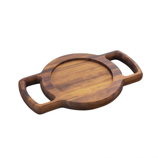 İroko Ahşap Kulplu Sahan Altlığı 34 x 24 cm. İroko Ahşap Kulplu Sahan Altlığı 34 x 24 cm.