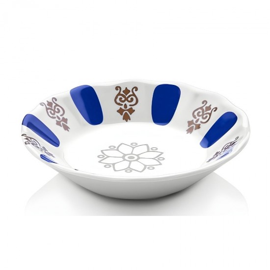 Atlas Form Melamin Mavi Acem Çay Tabağı