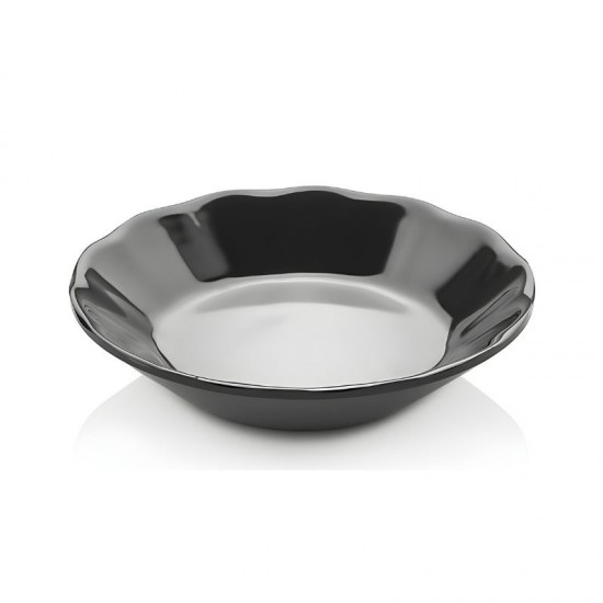 Atlas Melamin Çay Tabağı Siyah - S344