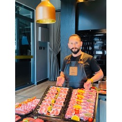 Atlas Melamin Et Teşhir Tepsisi Siyah 53 x 32 Cm