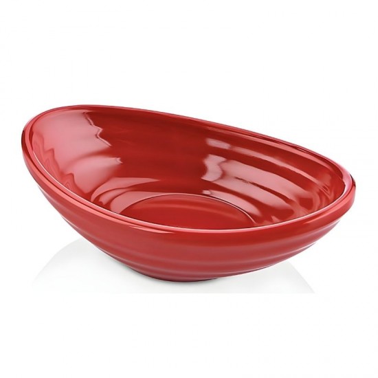 Atlas Melamin Oval Sosluk Kırmızı 10 cm. - K750