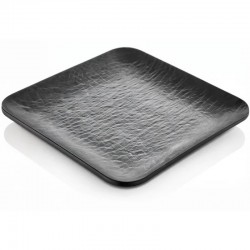 Atlasform Kare Melamin Servis Tabağı Mat Siyah 28 cm