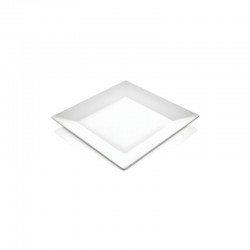 Atlasform Melamin Kare Tatlı Servis Tabak, Beyaz - 490
