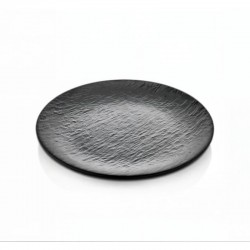 Atlasform Melamin Tatlı Tabağı Mat Siyah 17 cm