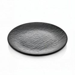 Atlasform Melamin Tabak Mat Siyah 21 cm