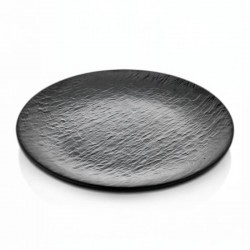 Atlasform Melamin Tabak Mat Siyah 25 cm