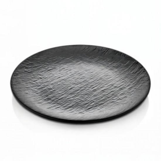 Atlasform Melamin Tabak Mat Siyah 25 cm