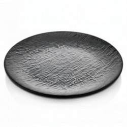 Atlasform Melamin Servis Tabağı Mat Siyah 28 cm