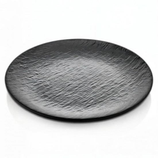Atlasform Melamin Servis Tabağı Mat Siyah 28 cm