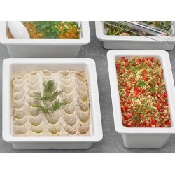 Atlasform Melamin Gastronom Küvet, GN 1/1-100 Beyaz 781