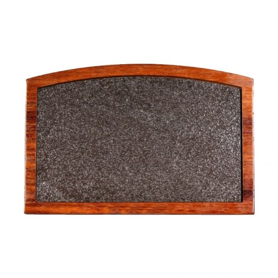 Biradlı Bazalt Taşlı Steak Tahtası - GRV-1850 Biradlı Bazalt Taşlı Steak Tahtası - GRV-1850