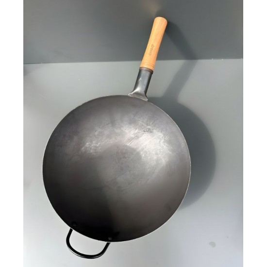 Biradlı Grv-w36 Karbon Çelik Wok Çin Tavası 36 Cm.