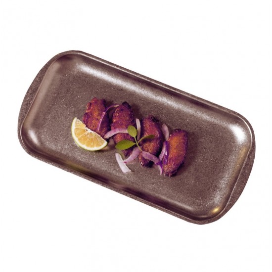 Biradlı Açık Büfe Retro Sunum Tabağı (Bakır) 41 X 23 cm. | GRV-R241006 Biradlı Açık Büfe Retro Sunum Tabağı (Bakır) 41 X 23 cm. | GRV-R241006