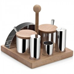 Biradlı Altılı Tuzluk Baharatlık Takımı