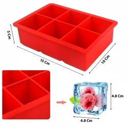 Biradlı Altılı Kare Silikon Buz Kalıbı - GRV-001 Biradlı Altılı Kare Silikon Buz Kalıbı - GRV-001