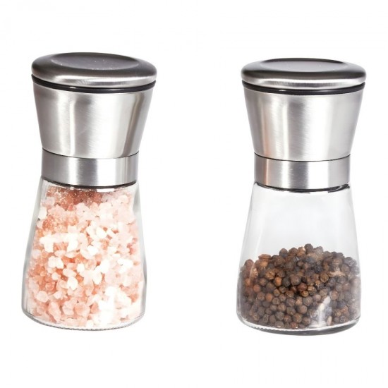 Biradlı BRD-235 Cam Tuzluk Karabiber Değirmeni Çelik Başlıklı