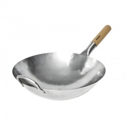 Biradlı Karbon Çelik Tava 32 cm. - GRV-W32