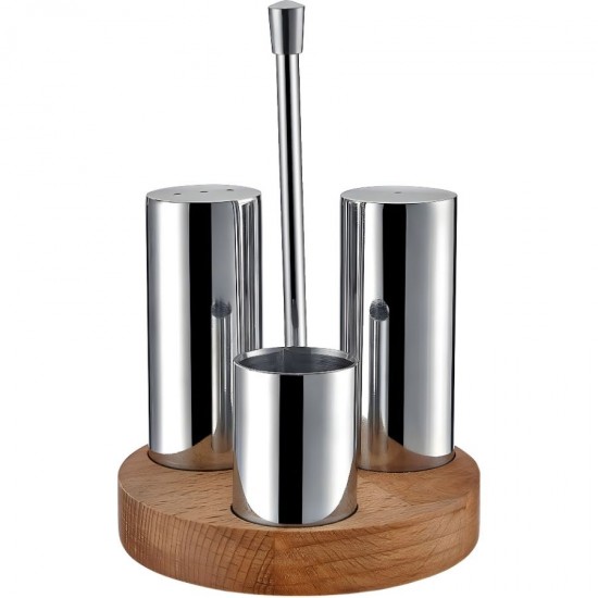 Biradlı Üçlü Tuzluk Takımı