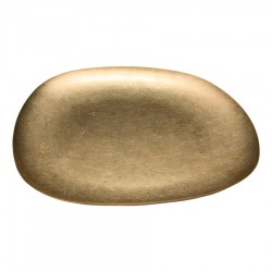 Groovy Açık Büfe Retro Sunum Tabağı 27x23 cm. Gold
